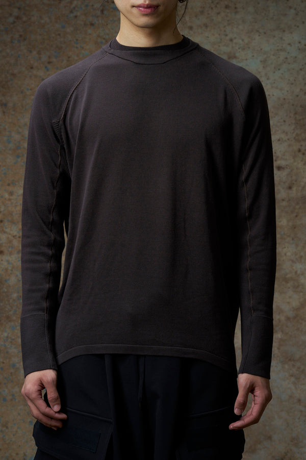 DEVOA Fall/Winter 2025: Crew Neck Pullover Sweater (DVA-KTS-INAL-GRAY)